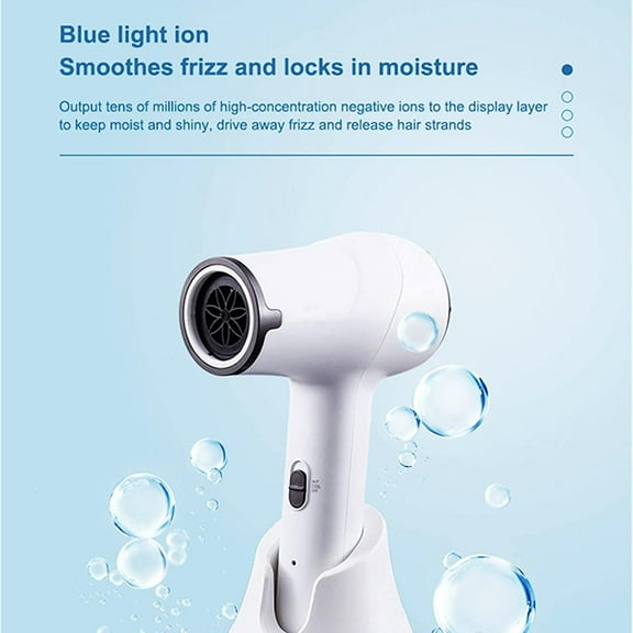 Cordless Hair Dryer, Rechargeable Hair Dryer w/Hot & Cold Wind, Portable Blow Dryer, for Travel School Pet Care Hairdressing Oil Painting Drying Tools