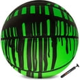 thumbnail image 3 of AND1 Chaos Basketball, Official Size 7 (29.5"), Rubber, Deep Channel, Made for Indoor/Outdoor Games, Green Drip, 3 of 6
