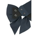thumbnail image 2 of INSPIRE CHIC Women's 2Pcs Elastic Wide Belt Dress Bowknot Waistband Decoration Fashion Versatile Belts 27.6x2.3' Black+Navy Blue, 2 of 5