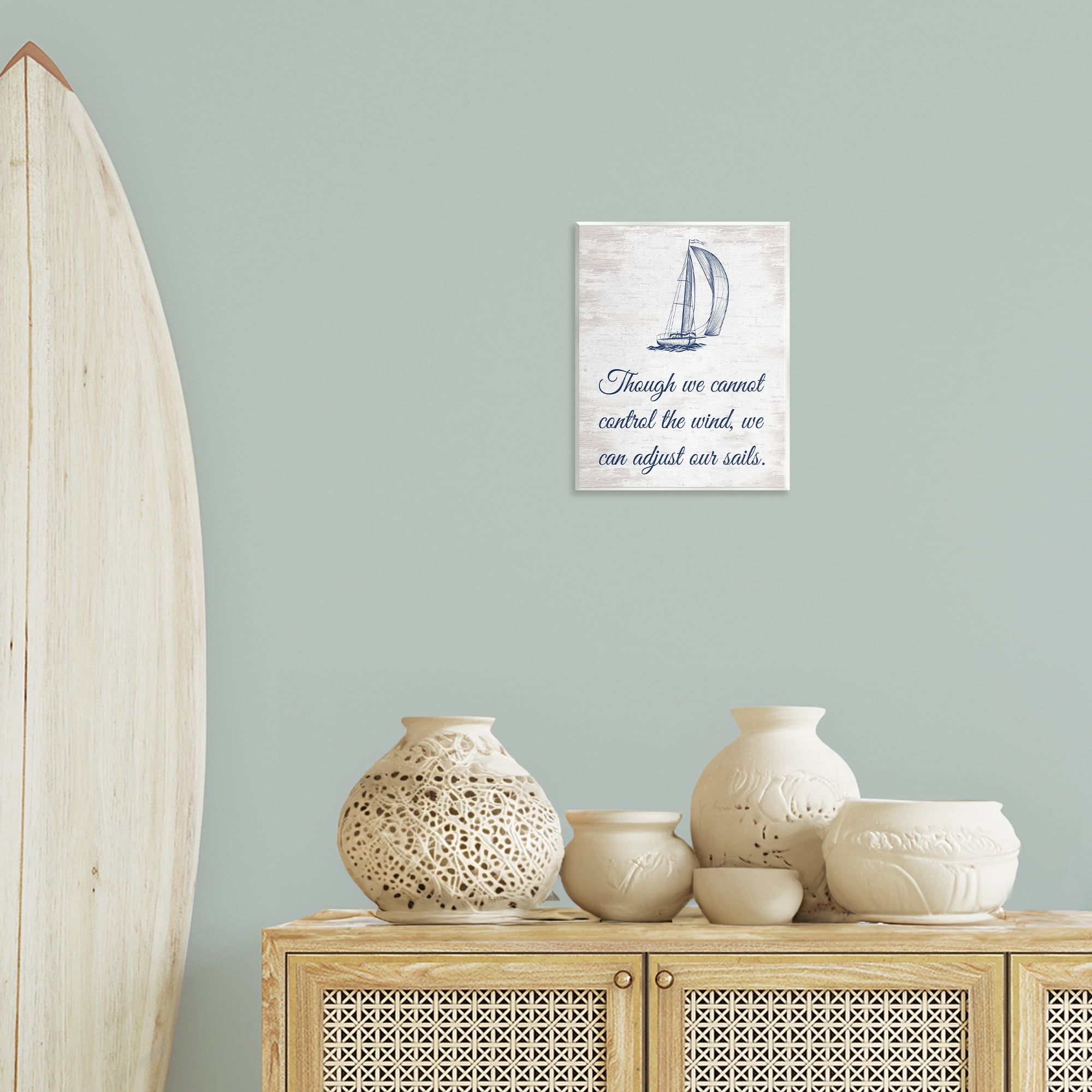 Stupell Industries Adjust Our Sails Transportation Painting Unframed Art Print Wall Art, 11 x 14