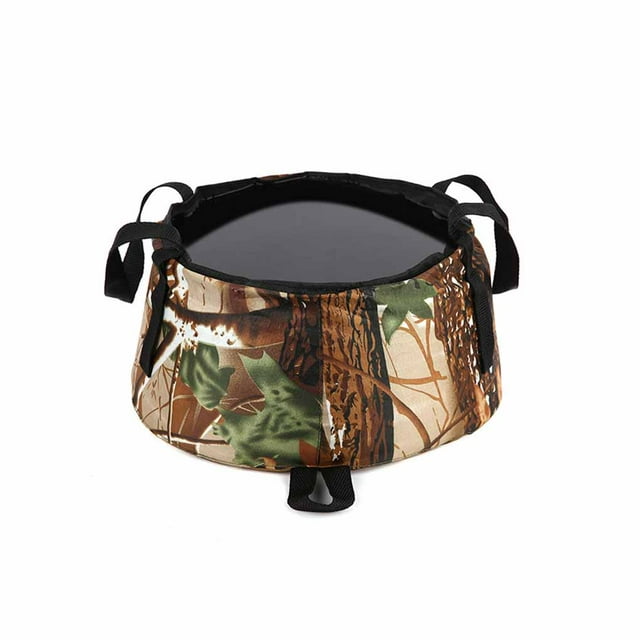 Bolsa de transporte de barriles plegables Eigraketly Cubo de pesca Camuflaje