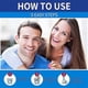 thumbnail image 3 of Tabletas de limpieza para dentaduras postizas, 100 unidades, eliminan el olor, limpiadores bucales y retenedores para alineadores y protectores bucales nocturnos, 1 caja, 3 of 5
