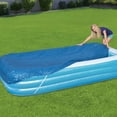 thumbnail image 3 of Swimming Pool Cover Rectangle Inflatable Pool Dust Cover Above Ground Pool Covers Dustproof Outdoor Pools Protector Swimming Pool Accessories for Indoor Outdoor Garden Paddling, 3 of 11