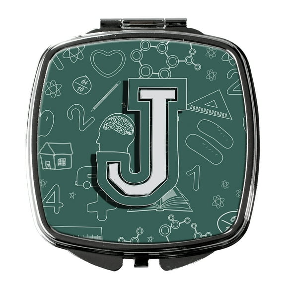 Letter J Back to School Initial Compact Mirror
