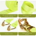 thumbnail image 4 of 4 Pack 2 Inch Ratchet Straps Heavy Duty 20ft Tie Down Straps Ratchet with Double J Hook, 8000 LBS Break Strength, Cargo Ratchet Straps for Moving, Truck, Trailers, Motorcycles, Kayaks, Car Roof, 4 of 14