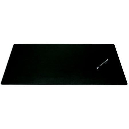 Black Leather 30 x 19 Desk Mat without Rails
