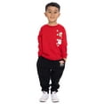 thumbnail image 3 of Rudolph the Red-Nosed Reindeer Toddler Boys Graphic Crewneck Tee with Long Sleeves, Sizes 12M-5T, 3 of 6