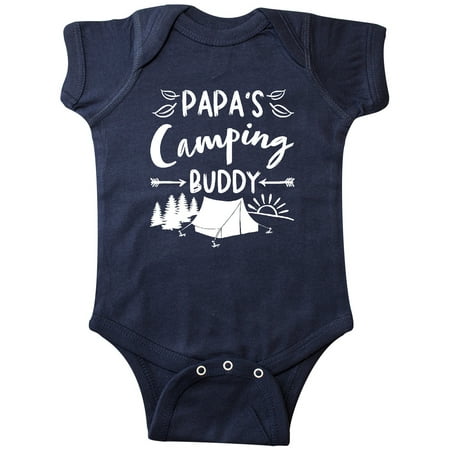 

Inktastic Papas Camping Buddy Gift Baby Boy or Baby Girl Bodysuit