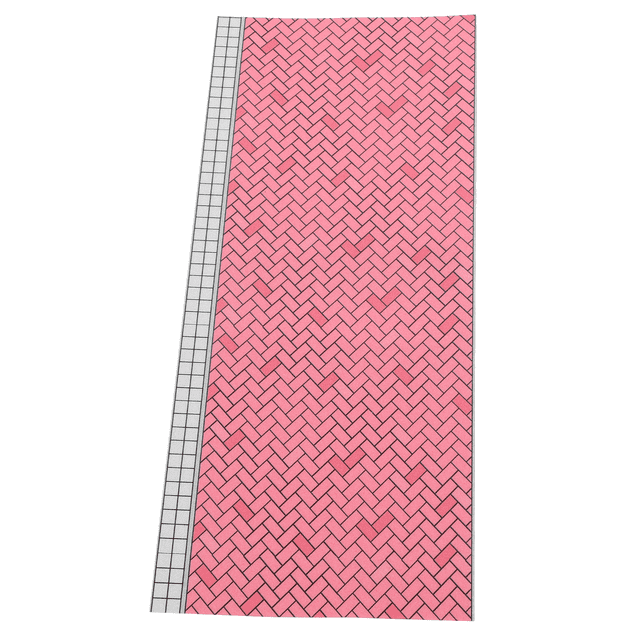 Mobutofu Simulation Mini Flooring Mini Floorboard ABS Wear Resistance for Landscape DIY 1Pack