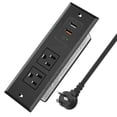 thumbnail image 5 of Tira de alimentación empotrada para muebles, toma de corriente empotrada en el escritorio con USB, toma de corriente empotrada en el escritorio de conferencias, ojal de alimentación de escri, 5 of 5