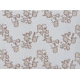 thumbnail image 2 of Zelouf Stiched Floral Embroidery Dot Mesh  , Sewing, DIY, Crafts Fabric by the Yard, Taupe/gold/blk, 7 Yard, 2 of 2