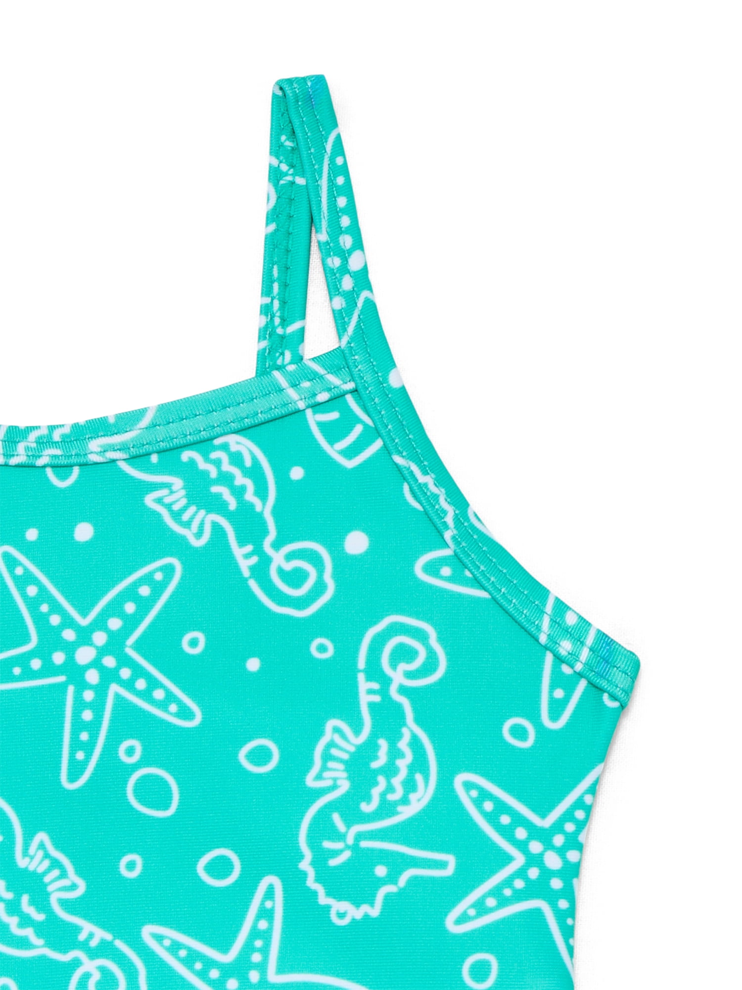 Wonder Nation Baby and Toddler Girl One- Piece Swimsuit, Sizes 12M-5T