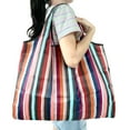 thumbnail image 4 of Reusable Shopping Bags Foldable,Reusable Shopping Bags,Packable Tote Bag,Reusable Grocery Bag Large Washable Foldable Eco Friendly Polyester Heavy Duty Fits in Pocket Shopping Tote Bag,1Pc,22.8"x26", 4 of 4