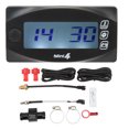 thumbnail image 2 of Medidor de Temperatura de Voltaje de la Motocicleta Temperatura del Agua de la Motocicleta Medidor DC12V Pantalla LCD Luz de Fondo Azul Impermeable Universal para Moto ANGGREK  Otros, 2 of 8