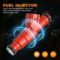 thumbnail image 4 of XWQHJW Fuel Injector 0280156161 Upgrade 12 Hole for Jeep Cherokee 1999+ 4.0L EV6 24lb 6 Pack, 4 of 11