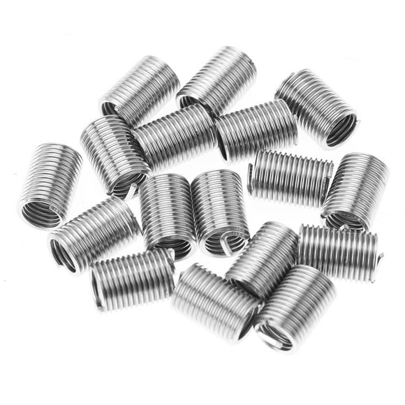 Ccdes 50pcs M10 Inserts Filetés Hélicoïdaux en Acier Inoxydable SS304 Fil Enroulé, Insert en Fil Enroulé, Insert de Réparation de Fil