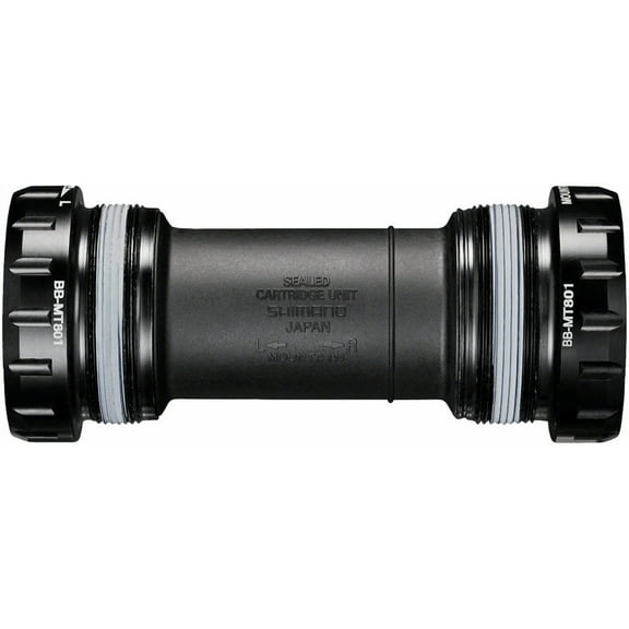 Shimano Deore XT BB-MT801 English Bottom Bracket - English (BSA), 68/73mm, Fits Hollowtech II Spindle, Black