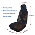 thumbnail image 5 of Easy to Install Car Universal Seat Cover, Abstract Vintage Honeycomb Four Seasons Universal Front Seat Cover, 2-Piece, 5 of 8