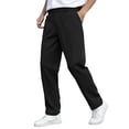 thumbnail image 2 of PNTUTB Men's Solid Color Pleated Drapey Button Fly Zipper Casual Straight Leg Versatile Dress Pants with Pockets, 2 of 6