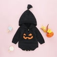 thumbnail image 4 of Likimi Toddler baby Girls Sweater Long Sleeve Print Hooded Pullover Tops Fashion Casual Comfortable Fall Winter Sweatshirt Size 0-3 Months Black, 4 of 7