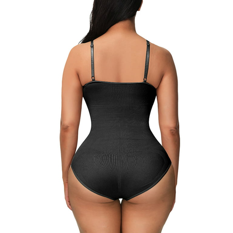 Buy Slimming Shapewear Bodysuit with half cup body corset and shorts -  Black online