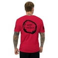 thumbnail image 2 of GOD IS MY STRENGTH Fitted T-shirt (Red, XS), 2 of 4