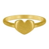 Personalized Heart Shaped Initial Ring, Sterling Silver, 10kt Gold or 14kt Gold, 1 Letter, Sizes 3 to 15 in 1/4 Sizes