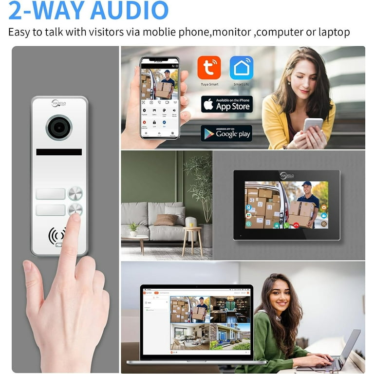 Doorbell Google Home Way Intercom Wired Apartment Video Intercom