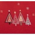 thumbnail image 2 of Red Modern Geometric Christmas Tree Table Runner (16"x67"), 2 of 4