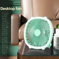thumbnail image 1 of Dvkptbk Charging Desktop Small Fan Dormitory Fan Wall-Mounted Mini Small Ceiling Fan Fan Lights, 1 of 9