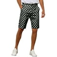 thumbnail image 4 of INSPIRE CHIC Men's Shorts Polka Dots Flat Front Summer Chino Golf Shorts 30 Black, 4 of 6