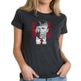 thumbnail image 1 of LA Pop Art Women's Premium Blend Word Art T-shirt - TRUMP - Make America Great Again, 1 of 2