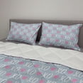 thumbnail image 2 of Abstract Comforter & Sham Bedding Set, Valentines Day Concept Modern Era Xo Messages on Olive 3 Branches Background, 3 pcs Duvet Set Microfiber Filling Quilt, 5 Sizes, Multicolor, by Ambesonne, 2 of 4