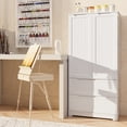 thumbnail image 5 of Pantry Cabinet, Asofer 71" Pantry Storage Cabinet with 2 Doors , 11 Shelves & 2 Drawers for Kitchen Dining Room, White, 5 of 9