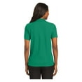 thumbnail image 2 of Port Authority Women's Short Sleeve Silk Touch Classic Polo Shirt Kelly Green Medium, 2 of 4