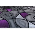 thumbnail image 3 of YHSF Modern Contemporary Area Rug for Living Room, Bedroom, and Office – Elegant Thick Carpet for Dining Room, Kitchen, & Hallways – Washable - Home Decor - Water Repellent - Purple (5x7 Feet), 3 of 5