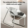 thumbnail image 3 of YOTQUSKI Stainless Steel Raised Cat Bowl, 2PCS Elevated Pet Bowls for Food & Water, Unique Animal Shape Design, Anti-Slip Feeder for Cats, Small Dogs, 3 of 10
