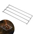 thumbnail image 3 of Grille de Barbecue en Acier Inoxydable Grille en H Grille de Barbecue pour Cuisson Extérieure Support de Grille Accessoires de Gril Adaptés au Camping sur Grille, 3 of 8