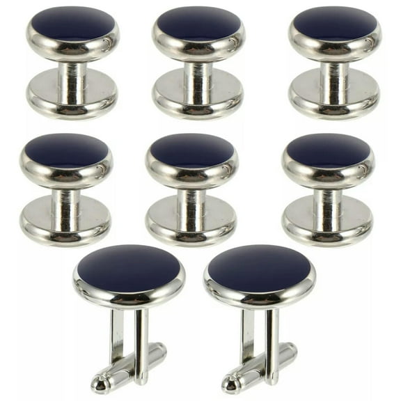 K-KED Elegant Male Cuff Links Silver Round Cufflinks Man Men's