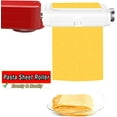 thumbnail image 4 of Pasta Maker Attachment for Kitchenaid/Cuisinart Stand Mixers, FDA Certified Noodle Maker- Pasta Roller Fettuccine Spaghetti Cutter 3 in 1, Pasta Roller and Cutter Set with Cleaning Brush, 4 of 8
