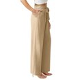 thumbnail image 3 of Anygrew Women Casual Wide Leg Pants High Waisted Business Work Casual Pants Loose Flowy Beach Palazzo Pants, 3 of 8
