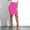 Hot Pink, variant on KIHOUT Plus Size Skirt For Women Ladies Womens High Waist Ripped Distressed Pencil Mini Jean Skirt