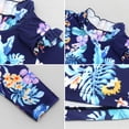 thumbnail image 4 of Girls Swimwear Floral Long Sleeve Bathing Suit Split Pantskirt Muslim Swimsuit, 4 of 8