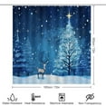 thumbnail image 2 of Christmas Elk Theme 4 Piece Shower Curtain Sets, Non-Slip Rugs, Toilet Lid Cover And Bath Mat, for Bathroom Decor Set, 72" X 72", 2 of 8