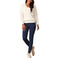 thumbnail image 2 of INSPIRE CHIC Women's V Neck Long Sleeve Sweater Casual Loose Chunky Warm Pullover Sweater Top, 2 of 4
