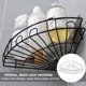 thumbnail image 5 of Toystoory Organizador de esquina, estante de almacenamiento de baño de hierro, soporte de cocina Triangular montado en la pared para baño y cocina Juegos de accesorios de baño Blanco Toystoory HA004466-01, 5 of 6