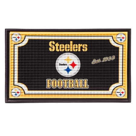Pittsburgh Steelers Embossed Welcome Mat - 18"x30"