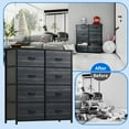 thumbnail image 4 of DEXTRUS 8-Drawer Fabric Dresser for Adults, Storage Organizer for Bedroom & Closet, Charcoal Black, 4 of 6
