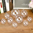 thumbnail image 4 of 1/24 piezas de bolas de plástico rellenables para hacer tú mismo, adornos huecos transparentes para colgar en el árbol de Navidad, caja de bolas abierta, decoración de regalo para fiesta de bodas, 4 of 5
