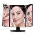 thumbnail image 4 of Makeup mirror with light folding 2X3X magnification makeup mirror comb makeup mirror light-up luminous makeup mirror, 4 of 4